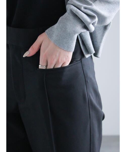 Te chichi(テチチ)の「ファスナースリットスリムストレート(セットアップ可)(その他パンツ・レディース・ブラック/ベージュ・M/S)」の10枚目の写真