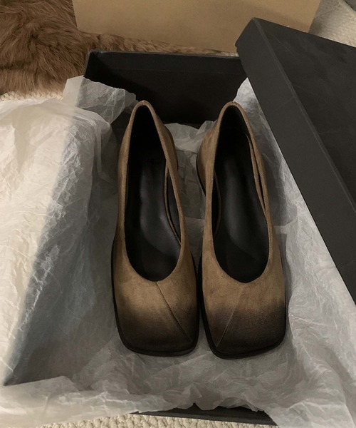 shoes365（シューズスリーシックスファイヴ）の「[SHOES 365] スエードパンプス（パンプス・レディース・ブラック/ブラウン/ベージュ・24.5cm/24.0cm/23.5cm/23.0cm/22.5cm）」の11枚目の写真