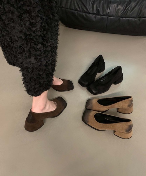 shoes365（シューズスリーシックスファイヴ）の「[SHOES 365] スエードパンプス（パンプス・レディース・ブラック/ブラウン/ベージュ・24.5cm/24.0cm/23.5cm/23.0cm/22.5cm）」の8枚目の写真