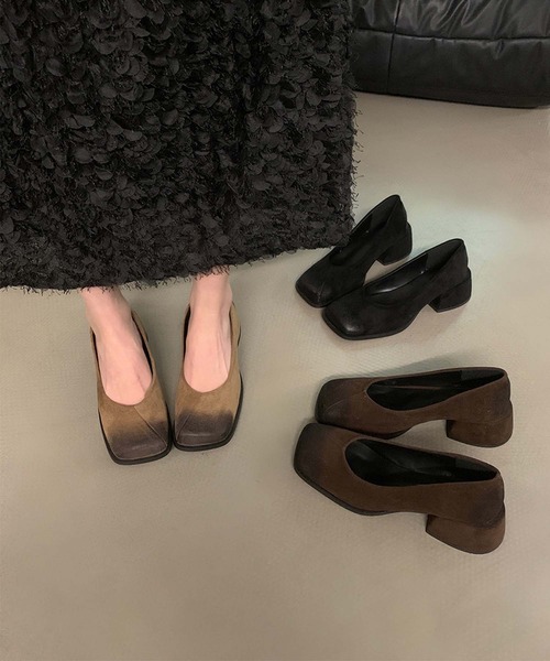 shoes365（シューズスリーシックスファイヴ）の「[SHOES 365] スエードパンプス（パンプス・レディース・ブラック/ブラウン/ベージュ・24.5cm/24.0cm/23.5cm/23.0cm/22.5cm）」の9枚目の写真