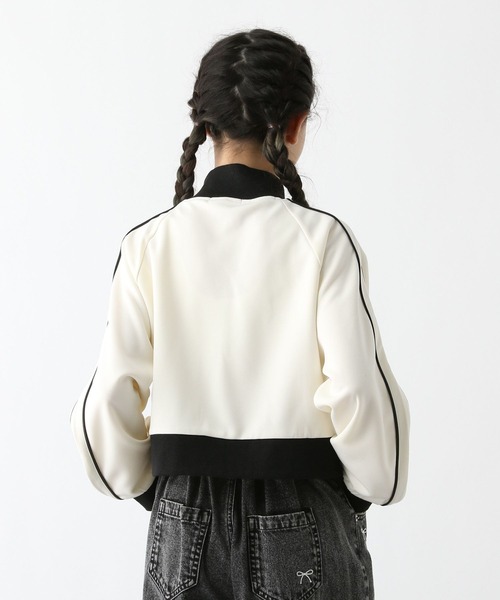 GLOBAL WORK（グローバルワーク）の「ショートトラックジャケット/290868（ジャージ・キッズ・アイボリー/ネイビー/サックスブルー・140cm/150cm/130cm/160cm）」の19枚目の写真