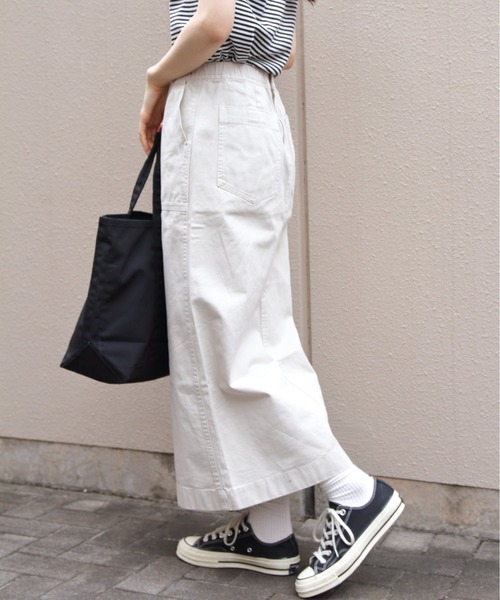 GRAMICCI グラミチ ロング ベイカー スカート　ホワイト GRAMICCI スカート 「GRAMICCI/グラミチ」 LONG BAKER SKIRT