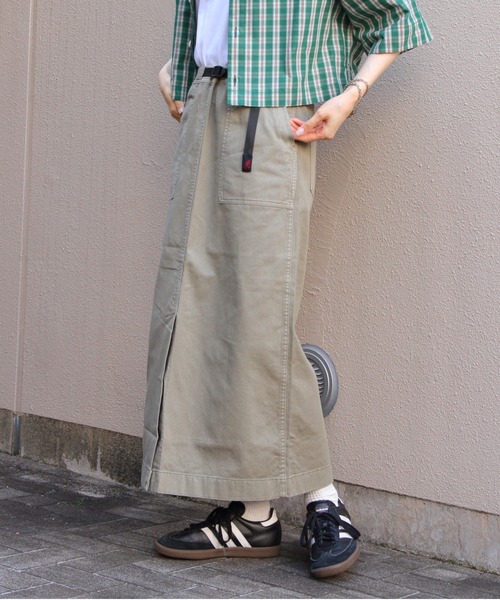 Gramicci（グラミチ）の「GRAMICCI/グラミチ　ロングベイカースカート　LONG BAKER SKIRT　G3SW-SK069（スカート・レディース・ベージュ/サンドグレー/グリーン・M）」の18枚目の写真