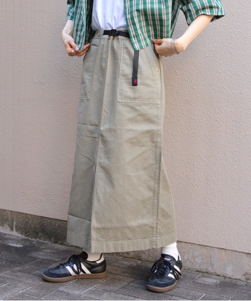 Gramicci（グラミチ）の「GRAMICCI/グラミチ　ロングベイカースカート　LONG BAKER SKIRT　G3SW-SK069（スカート・レディース・ベージュ/サンドグレー/グリーン・M）」の20枚目の写真