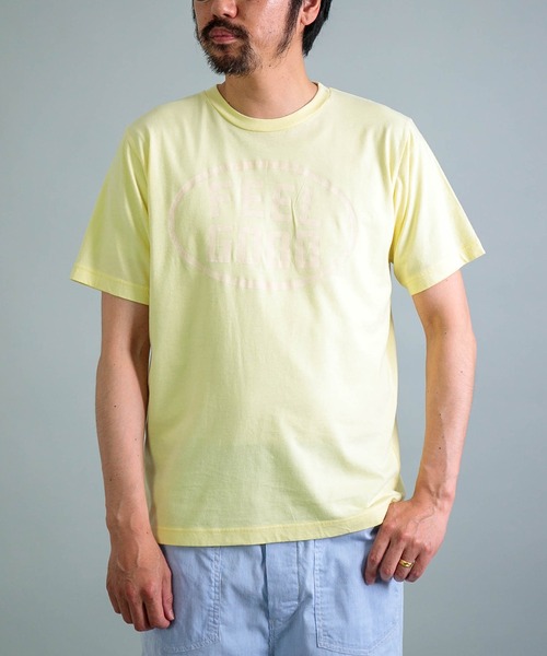 OMNIGOD（オムニゴッド）の「[OMNIGOD mens / オムニゴッド] 30/1天竺 ショートスリーブTシャツ（Tシャツ/カットソー・メンズ・ライトイエロー/ネイビー/ホワイト/ライトグレー・2/3/4）」の4枚目の写真