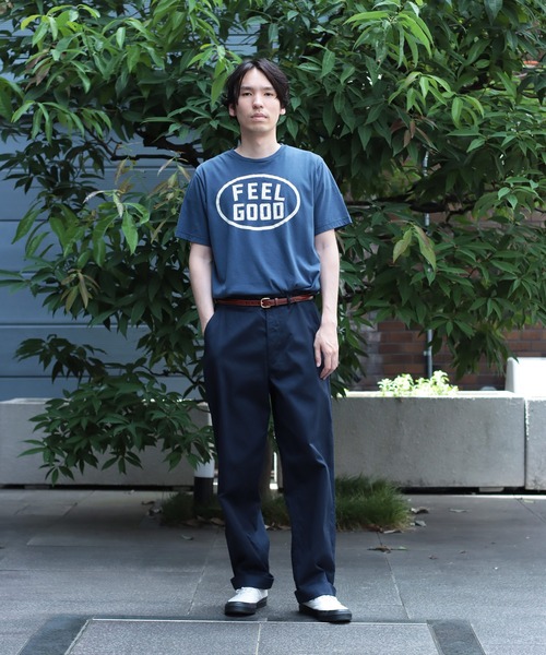 OMNIGOD（オムニゴッド）の「[OMNIGOD mens / オムニゴッド] 30/1天竺 ショートスリーブTシャツ（Tシャツ/カットソー・メンズ・ライトイエロー/ネイビー/ホワイト/ライトグレー・2/3/4）」の5枚目の写真