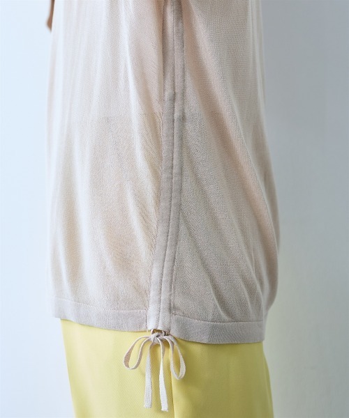 SMILE LAND（スマイルランド）の「ドロストシアーニットプルオーバー＜大きいサイズ有＞【OtonaSMILE】（ニット/セーター・レディース・ブラック/ベージュ・5L/4L/3L/LL/L/M）」の7枚目の写真