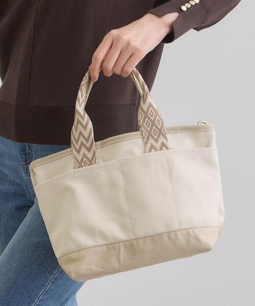 grove（グローブ）の「ハンドルアソートキャンバス2WAYトート（トートバッグ・レディース・アイボリー系6/ベージュ系その他6/ブラック系4/ブラック系6・00）」の4枚目の写真