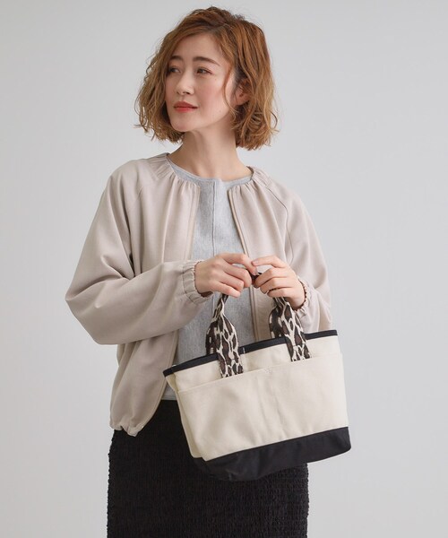 grove（グローブ）の「ハンドルアソートキャンバス2WAYトート（トートバッグ・レディース・アイボリー系6/ベージュ系その他6/ブラック系4/ブラック系6・00）」の10枚目の写真