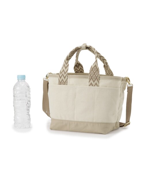 grove（グローブ）の「ハンドルアソートキャンバス2WAYトート（トートバッグ・レディース・アイボリー系6/ベージュ系その他6/ブラック系4/ブラック系6・00）」の14枚目の写真