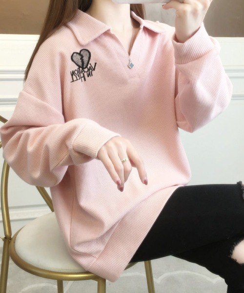 ゆったり可愛い春カラー❤️シンプルトップス女子会パーティデート用 ゆったり可愛い春カラー❤️シンプルトップス女子会パーティデート用