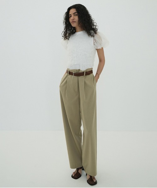 TULLE VEST LAYERED TOPS（その他トップス）｜CLANE（クラネ）の