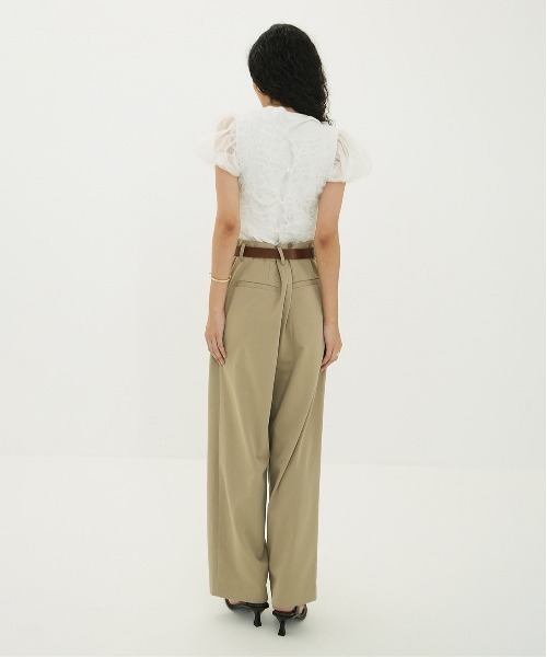 CLANE（クラネ）の「TULLE VEST LAYERED TOPS（その他トップス・レディース・ホワイト/ベージュ・1）」の10枚目の写真