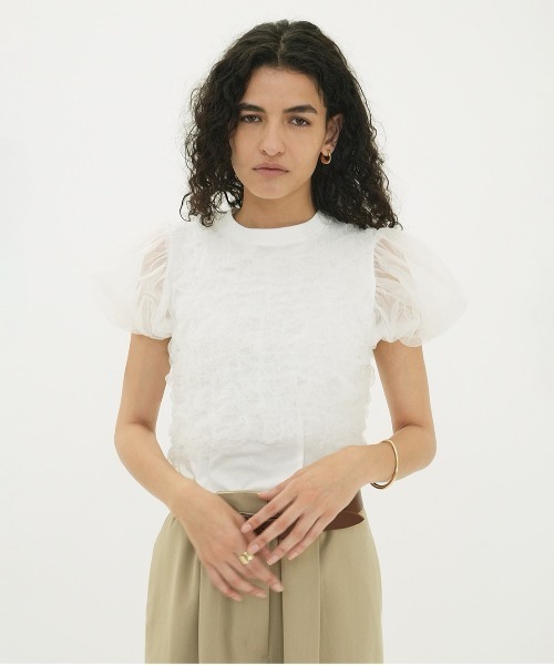 【SALE❣️】TULLE VEST LAYERED TOPS CLANE TULLE VEST LAYERED TOPS（その他トップス）｜CLANE（クラネ）の