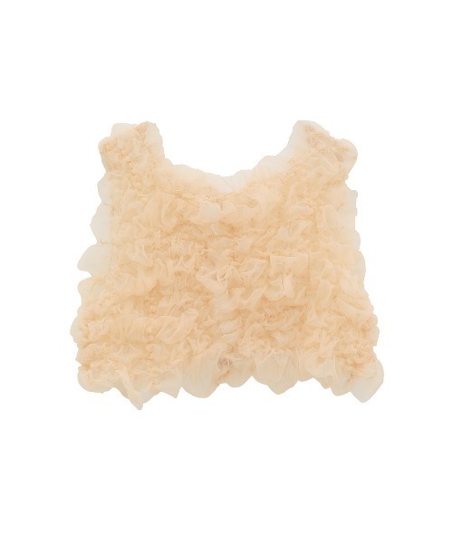 TULLE VEST LAYERED TOPS（その他トップス）｜CLANE（クラネ）の