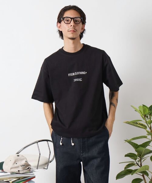 FFEIN（フェイン）の「【FFEIN（フェイン）】ワンポイントセンター刺繍ロゴTシャツ / Tシャツ クルーネック 半袖 刺繍（Tシャツ/カットソー・メンズ・ブラック/ホワイト/ブラウン/イエロー/ネイビー・SMALL/MEDIUM/LARGE）」の11枚目の写真