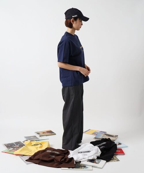 FFEIN（フェイン）の「【FFEIN（フェイン）】ワンポイントセンター刺繍ロゴTシャツ / Tシャツ クルーネック 半袖 刺繍（Tシャツ/カットソー・メンズ・ブラック/ホワイト/ブラウン/イエロー/ネイビー・SMALL/MEDIUM/LARGE）」の18枚目の写真