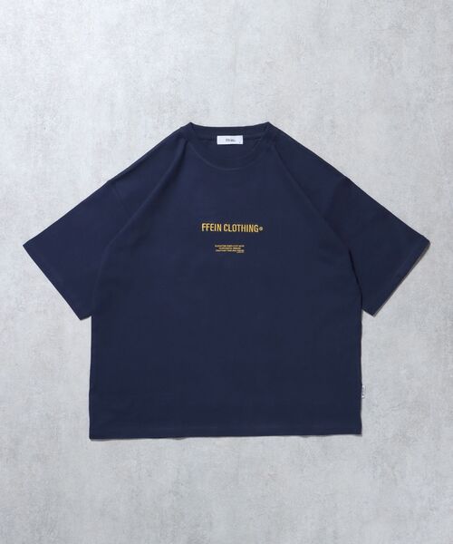 FFEIN（フェイン）】ワンポイントセンター刺繍ロゴTシャツ / T