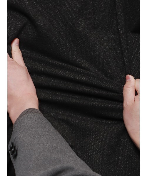 SUIT SQUARE（スーツスクエア）の「スマみえテーパードパンツ ウォッシャブル ストレッチ ポリエステルブレンド 織柄 SL02（スラックス・メンズ・ブラウン系/ネイビー系・S/M/L/LL/SS/3L）」の10枚目の写真