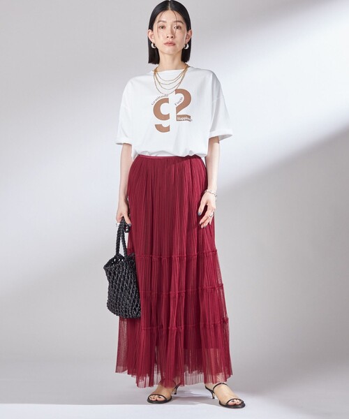 ＋81BRANCA（ハチイチブランカ）の「【SHIPS別注】81BRANCA:ロゴ 5分袖 TEE（Tシャツ/カットソー・レディース・ホワイト/ベージュ/チャコールグレー/ホワイト系・ONE SIZE）」の8枚目の写真