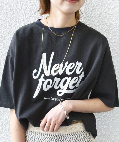 ＋81BRANCA（ハチイチブランカ）の「【SHIPS別注】81BRANCA:ロゴ 5分袖 TEE（Tシャツ/カットソー・レディース・ホワイト/ベージュ/チャコールグレー/ホワイト系・ONE SIZE）」の18枚目の写真