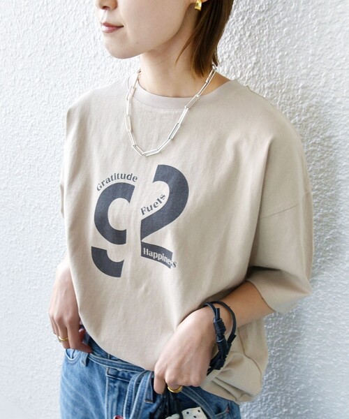SHIPS別注】81BRANCA:ロゴ 5分袖 TEE（Tシャツ/カットソー