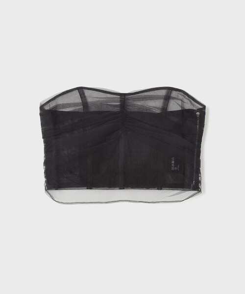 Diagram（ダイアグラム）の「チュールベアトップ（チューブトップ・レディース・ブラック/ベージュ・36）」の9枚目の写真