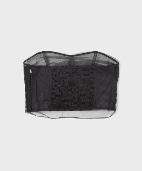 Diagram（ダイアグラム）の「チュールベアトップ（チューブトップ・レディース・ブラック/ベージュ・36）」の10枚目の写真