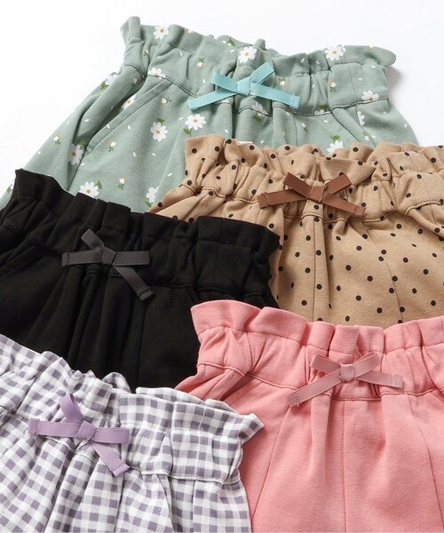 apres les cours（アプレレクール）の「【WEB限定/ジュニア対応】まいにちカットソーショートパンツ（その他パンツ・キッズ・ブラック/ラベンダー/ベージュ/ピンク/グリーン・80/90/100/110/120/130/140）」の17枚目の写真