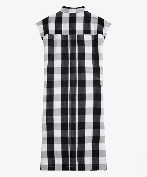 Monochrome Check Shirt Dress／モノクロチェックワンピース