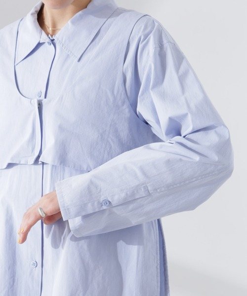 セール】ビスチェセットドロストワイドコットンシャツ（シャツ