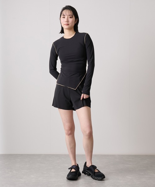 Speedo(スピード)の「【speedo】ステイフィットUVスキンTシャツ(Tシャツ/カットソー・レディース・ブラック/レンガ・M)」の10枚目の写真