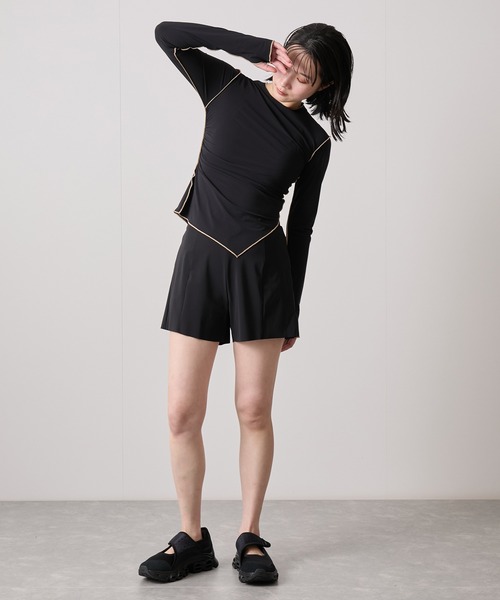 Speedo(スピード)の「【speedo】ステイフィットUVスキンTシャツ(Tシャツ/カットソー・レディース・ブラック/レンガ・M)」の12枚目の写真