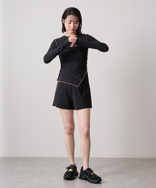 Speedo(スピード)の「【speedo】ステイフィットUVスキンTシャツ(Tシャツ/カットソー・レディース・ブラック/レンガ・M)」の13枚目の写真
