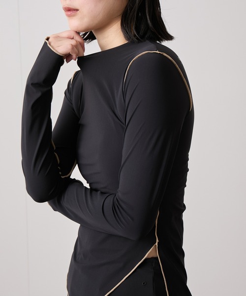 Speedo(スピード)の「【speedo】ステイフィットUVスキンTシャツ(Tシャツ/カットソー・レディース・ブラック/レンガ・M)」の19枚目の写真