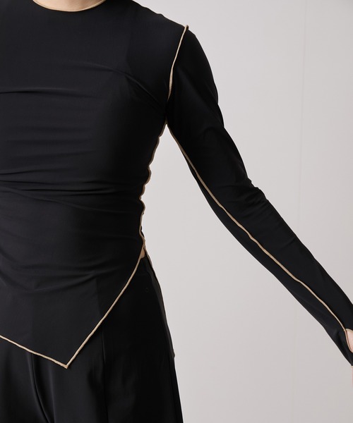 Speedo(スピード)の「【speedo】ステイフィットUVスキンTシャツ(Tシャツ/カットソー・レディース・ブラック/レンガ・M)」の21枚目の写真