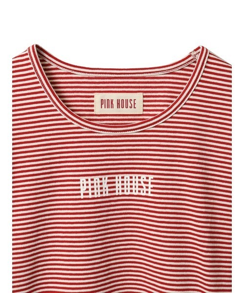 セール】ロゴプリントボーダーカットソー（Tシャツ/カットソー
