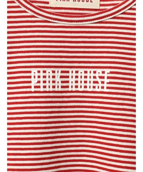 PINK HOUSE（ピンクハウス）の「ロゴプリントボーダーカットソー（Tシャツ/カットソー・レディース・ブルー/ネイビー/グレー/レッド/グリーン・LARGE/MEDIUM）」の11枚目の写真