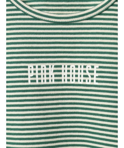 PINK HOUSE（ピンクハウス）の「ロゴプリントボーダーカットソー（Tシャツ/カットソー・レディース・ブルー/ネイビー/グレー/レッド/グリーン・LARGE/MEDIUM）」の14枚目の写真