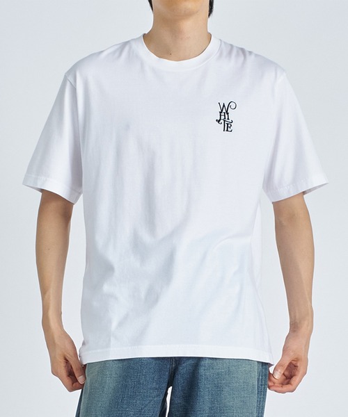 WHITE MOUNTAINEERING（ホワイトマウンテニアリング）の「【White Mountaineering / ホワイトマウンテニアリング】WM LOGO EMBROIDERY T-SHIRT（Tシャツ/カットソー・メンズ・ホワイト/ブラック・0/1/2/3）」の2枚目の写真