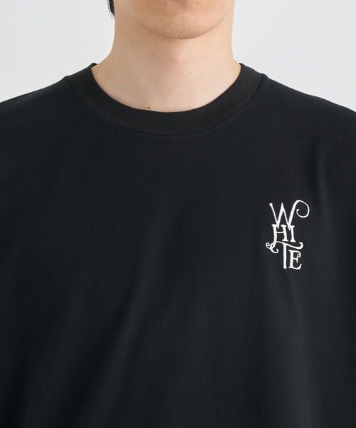 WHITE MOUNTAINEERING（ホワイトマウンテニアリング）の「【White Mountaineering / ホワイトマウンテニアリング】WM LOGO EMBROIDERY T-SHIRT（Tシャツ/カットソー・メンズ・ホワイト/ブラック・0/1/2/3）」の5枚目の写真