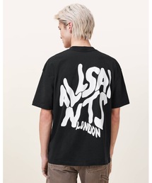 ALLSAINTS（オールセインツ）の「ORLANDO LOGO PRINT OVERSIZED T-SHIRT | ORLANDO ロゴ プリント オーバーサイズ Tシャツ（Tシャツ/カットソー）」