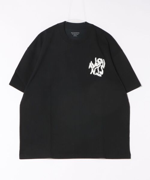 ALLSAINTS(オールセインツ)の「ORLANDO LOGO PRINT OVERSIZED T-SHIRT | ORLANDO ロゴ プリント オーバーサイズ Tシャツ(Tシャツ/カットソー・メンズ・ブラック・S/L/XS/M)」の7枚目の写真