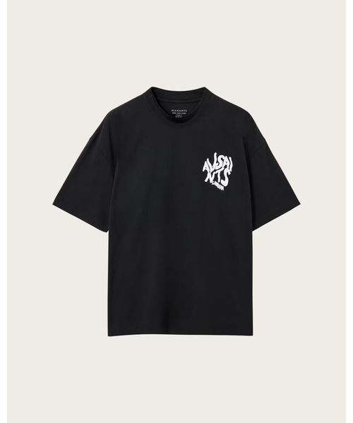 ALLSAINTS(オールセインツ)の「ORLANDO LOGO PRINT OVERSIZED T-SHIRT | ORLANDO ロゴ プリント オーバーサイズ Tシャツ(Tシャツ/カットソー・メンズ・ブラック・S/L/XS/M)」の9枚目の写真