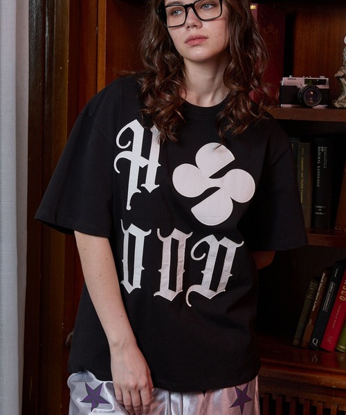 HOODHOOD（フッドフッド）の「【UNISEX】HOODHOOD／ロゴApplique T（Tシャツ/カットソー・レディース・ピンク/ホワイト/ブラック/チャコール・MEDIUM/LARGE）」の20枚目の写真