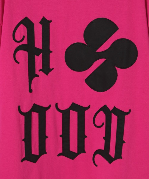 HOODHOOD（フッドフッド）の「【UNISEX】HOODHOOD／ロゴApplique T（Tシャツ/カットソー・レディース・ピンク/ホワイト/ブラック/チャコール・MEDIUM/LARGE）」の22枚目の写真