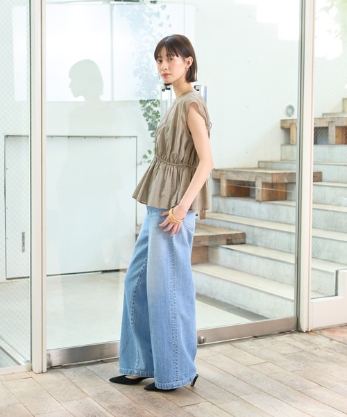 Rouge vif Anna(ルージュヴィフアンナ)の「シルバードット刺繍ペプラムブラウス(シャツ/ブラウス・レディース・ブラック/モカ・フリー)」の22枚目の写真