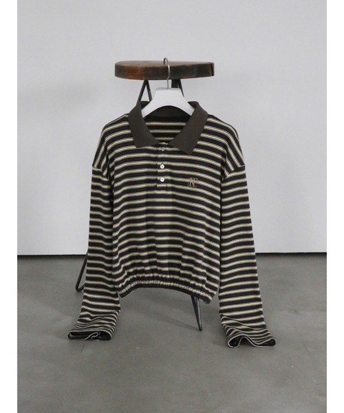 Katrin TOKYO(カトリーントーキョー)の「cropped polo shirt(ポロシャツ・レディース・グレー系その他/グリーン系その他・FREE/XS)」の5枚目の写真