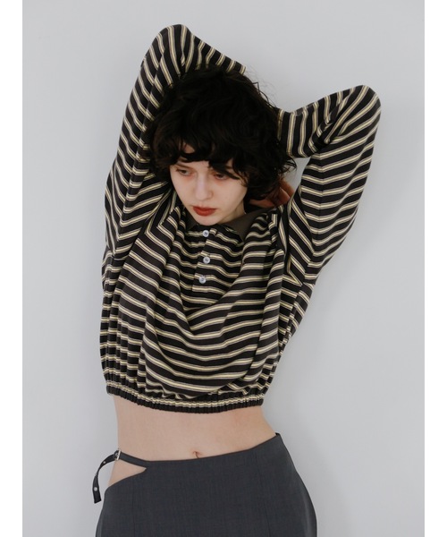 Katrin TOKYO(カトリーントーキョー)の「cropped polo shirt(ポロシャツ・レディース・グレー系その他/グリーン系その他・FREE/XS)」の16枚目の写真