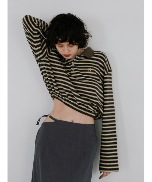 Katrin TOKYO(カトリーントーキョー)の「cropped polo shirt(ポロシャツ・レディース・グレー系その他/グリーン系その他・FREE/XS)」の11枚目の写真
